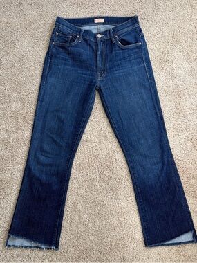 MOTHER The Insider Crop Step Fray - Clean Sweep 26👖🏛️